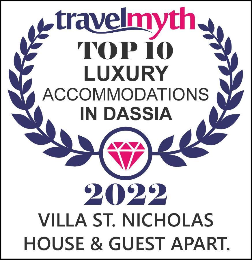 Villa St Nicholas House With Private Heated Pool Dassia  Exterior foto